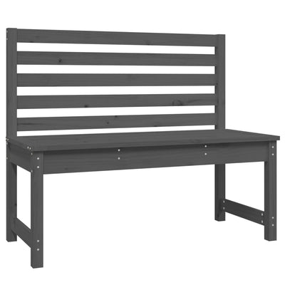 Puutarhapenkki harmaa 109 cm täysi mänty