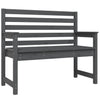 Puutarhapenkki harmaa 109x48x91,5 cm täysi mänty