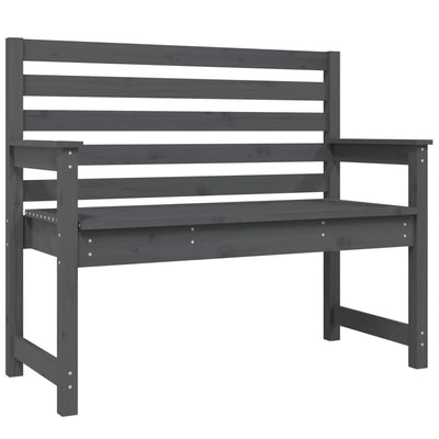 Puutarhapenkki harmaa 109x48x91,5 cm täysi mänty