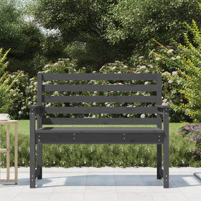 Puutarhapenkki harmaa 109x48x91,5 cm täysi mänty