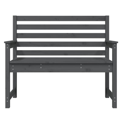Puutarhapenkki harmaa 109x48x91,5 cm täysi mänty