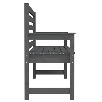 Puutarhapenkki harmaa 109x48x91,5 cm täysi mänty