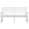 Valkoinen puutarhapenkki Rizyi 159,5x48x91,5cm (mänty)
