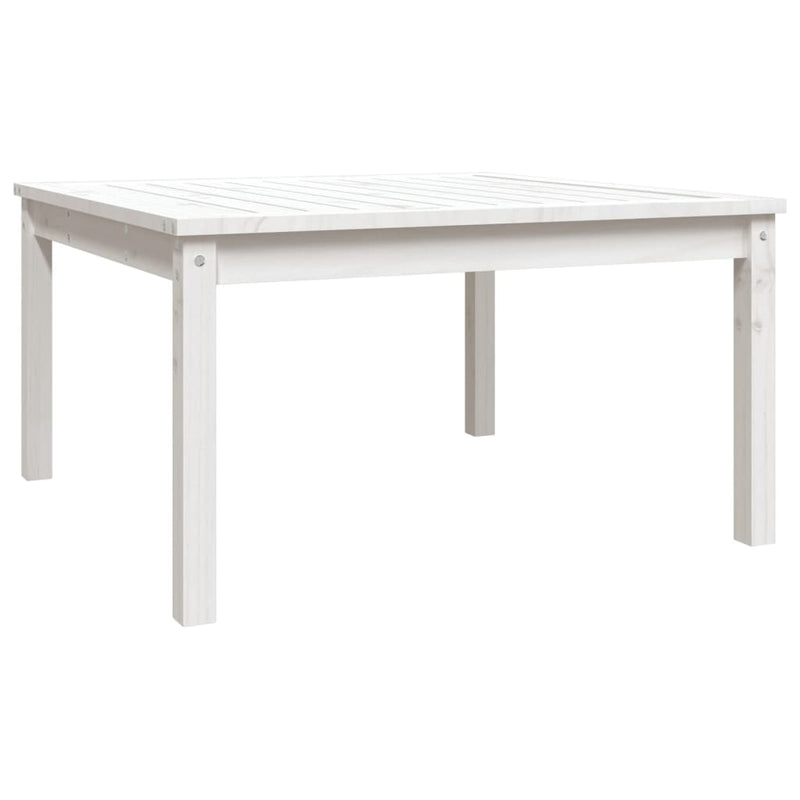 Valkoinen puutarhapöytä Craisor 82,5x82,5x45cm (mänty)
