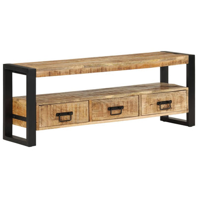 TV-taso 120x30x45 cm täysi mangopuu