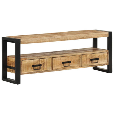 TV-taso 120x30x45 cm täysi mangopuu