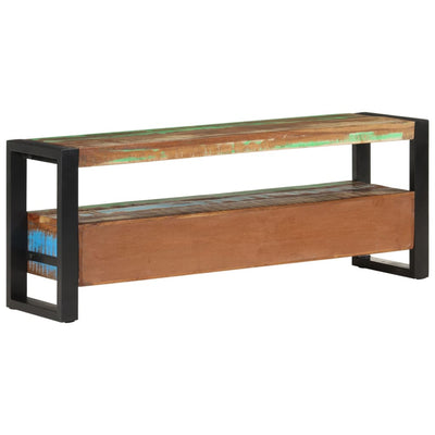 TV-taso 120x30x45 cm kierrätetty täyspuu
