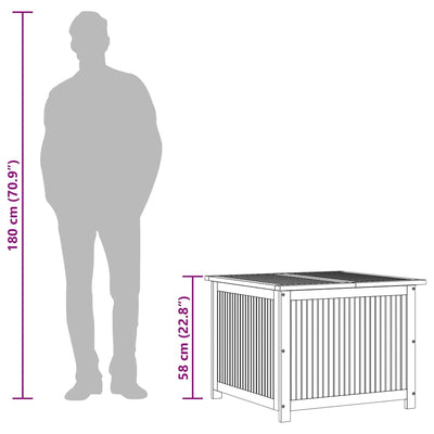 Ulkosäilytyslaatikko Aristi 75x75x58cm (akasiapuu)