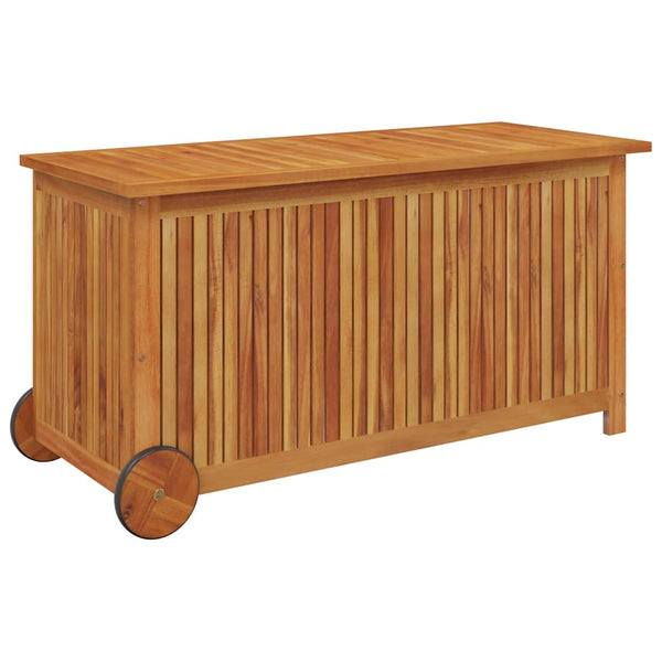 Ulkosäilytyslaatikko pyörillä Slobozeanu 113x50x58cm (akasiapuu)