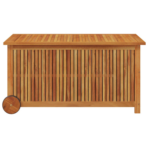 Ulkosäilytyslaatikko pyörillä Slobozeanu 113x50x58cm (akasiapuu)