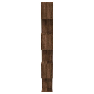 Kirjahylly/tilanjakaja ruskea tammi 80x24x192 cm tekninen puu