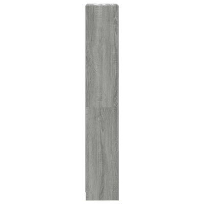 4-tasoinen Kirjahylly harmaa Sonoma 40x24x143 cm tekninen puu