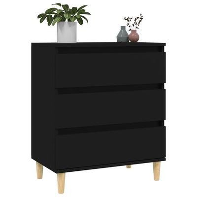 Senkki musta 60x35x70 cm tekninen puu