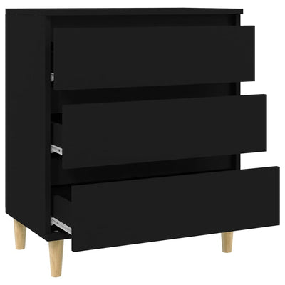 Senkki musta 60x35x70 cm tekninen puu