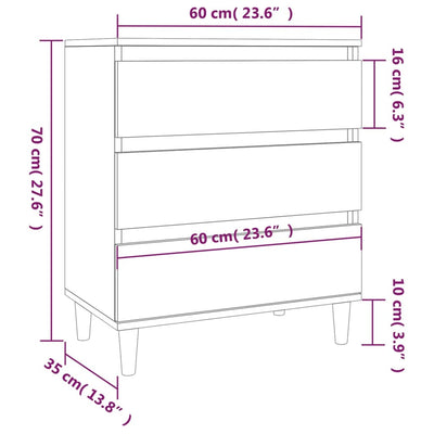 Senkki Sonoma tammi 60x35x70 cm tekninen puu
