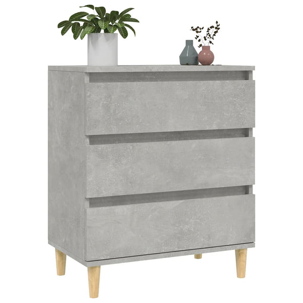 Betoninharmaa senkki Eraan 60x35x70cm (puinen)