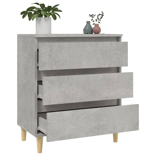 Betoninharmaa senkki Eraan 60x35x70cm (puinen)