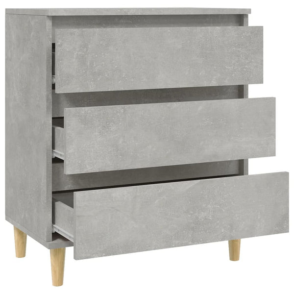 Betoninharmaa senkki Eraan 60x35x70cm (puinen)
