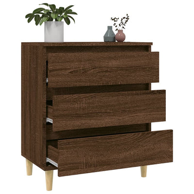 Senkki ruskea tammi 60x35x70 cm tekninen puu