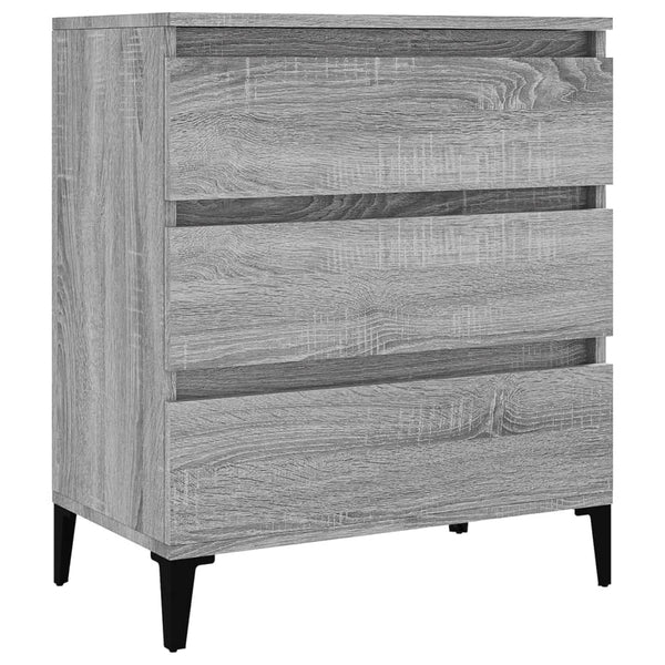 Harmaa senkki Wissam 60x35x70cm (puinen)