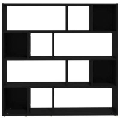 Kirjahylly/tilanjakaja musta 105x24x102 cm