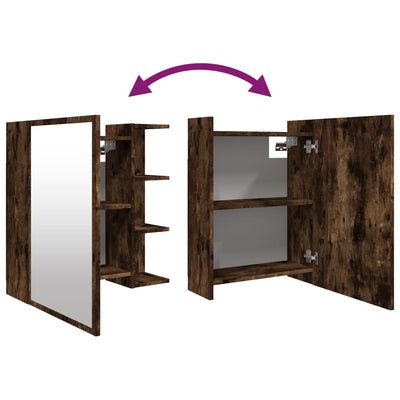 Savutammi kylpyhuoneen peilikaappi Tiney 62,5x20,5x64cm (puinen)