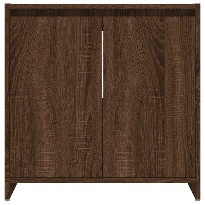 Kylpyhuoneen kaappi ruskea tammi 60x33x61 cm tekninen puu