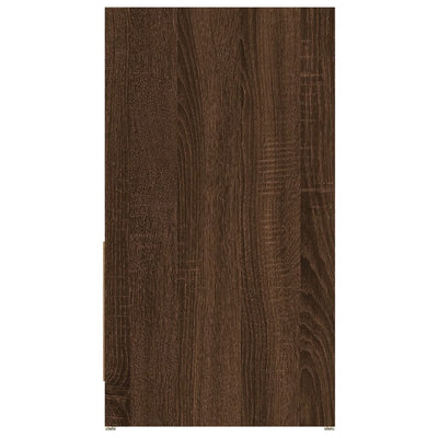 Kylpyhuoneen kaappi ruskea tammi 60x33x61 cm tekninen puu