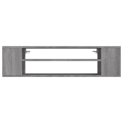 Seinä TV-taso harmaa Sonoma 100x30x26,5 cm tekninen puu