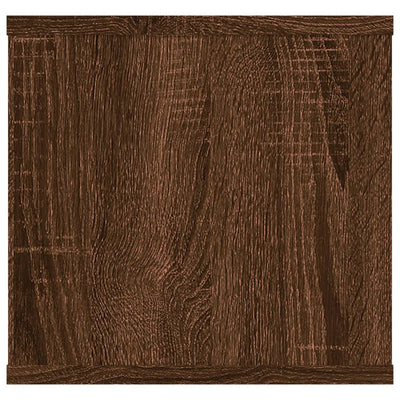 Seinähylly ruskea tammi 102x30x29 cm tekninen puu