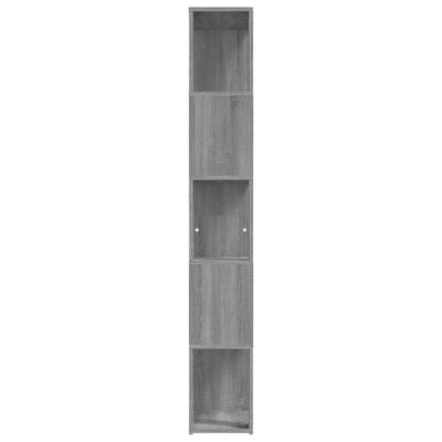 Kirjahylly harmaa Sonoma 45x24x160 cm tekninen puu