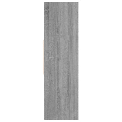 Kirjakaappi harmaa Sonoma 97,5x29,5x100 cm tekninen puu