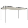 Pergola sisäänvedettävä katto kerma 395x292x230 cm