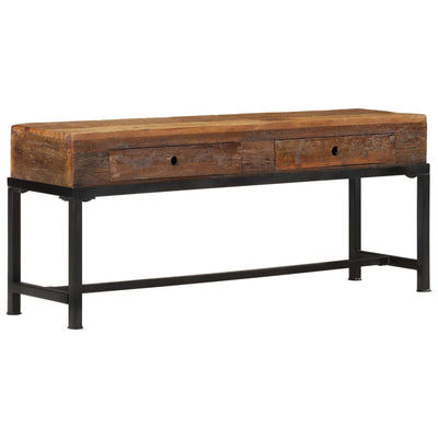 TV-taso 110x30x46 cm kierrätetty täyspuu