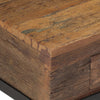 TV-taso 110x30x46 cm kierrätetty täyspuu