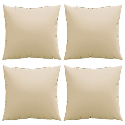 Sohvatyynyt 4 kpl beige 40x40 cm kangas