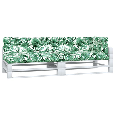 Lavatyynyt 5 kpl lehtikuvioitu kangas