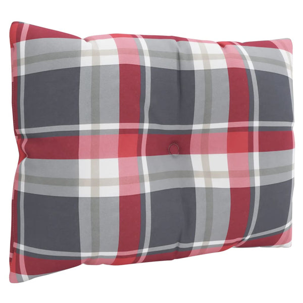 Punainen lavatyynyt Aphrodita (3 kpl ruutukuvio kangas)