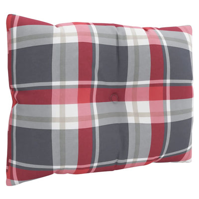 Lavatyynyt 3 kpl punainen ruutukuvio kangas