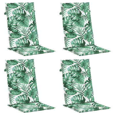 Korkeaselkäisen tuolin tyynyt Zsido (4 kpl lehtikuvio kangas)