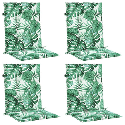 Matalaselkäisen tuolin tyynyt Luminus (4 kpl lehtikuvio kangas)