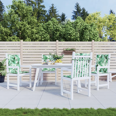 Matalaselkäisen tuolin tyynyt Luminus (4 kpl lehtikuvio kangas)