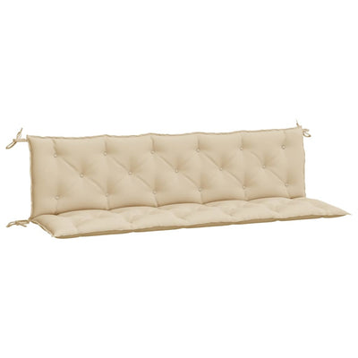 Puutarhapenkin pehmusteet 2 kpl beige 180x50x7 cm Oxford kangas