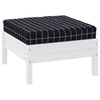 Lavatyyny musta ruutukuvio 60x60x8 cm oxford kangas