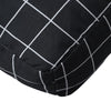 Lavatyyny musta ruutukuvio 60x60x8 cm oxford kangas