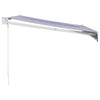 Sisäänkelattava markiisi sinivalk. 3,5x2,5 m kangas/alumiini