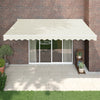 Sisäänkelattava markiisi kerma 4,5x3 m kangas/alumiini