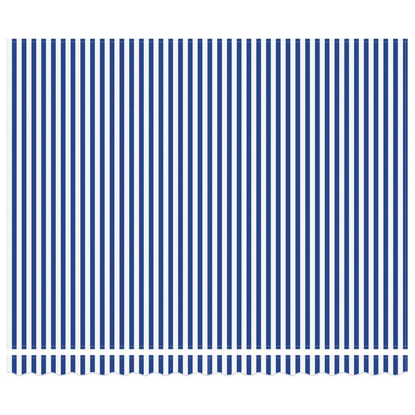 Sisäänkelattava markiisi sinivalk. 3,5x2,5 m kangas/alumiini