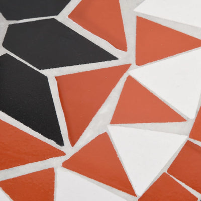 Terrakotta ja valkoinen aurinkovarjon jalka Giulien pyöreä 12 kg