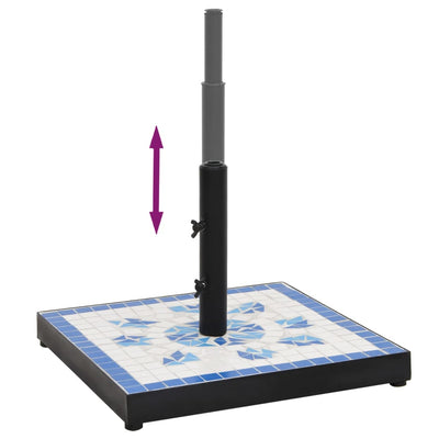 Sinivalkoinen aurinkovarjon jalka Giulien (neliö 12 kg)